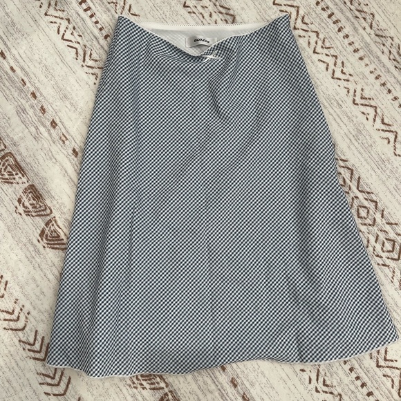 Danielle Guizio blue waffle print Top Skirt Set - Picture 7 of 7